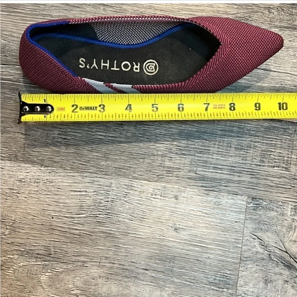 Rothy’s RETIRED Limited Edition magenta racer stripes the point 7.5
